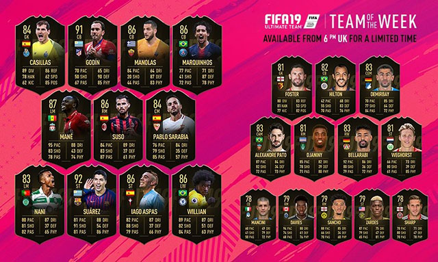 FIFA 19 TOTW 17